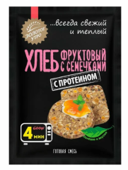 Золотое Утро Смесь для фруктового хлеба с семечками 80 г