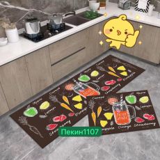 Коврики для кухни набор из двух предметов Размер:50*80 и 50*160см