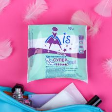ЦЕНА ЗА 5 УП! Прокладки «Mis» Ультратонкие Super Dry Ночь, 5 капель, удлиненные, 10 шт. 4511503