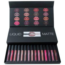 Набор жидких помад Huda Beauty Liquid Matte (16 помад)