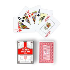 Карты игральные пластиковые «Texas Holdem», 8.8×6.3 см, красная рубашка