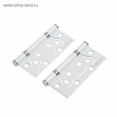 1522948 Петля дверная TRODOS, 100х75х2 мм, без врезки, белый