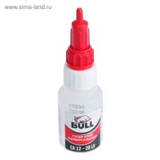 5149762 Супер клей Bull CA12, прозрачный, средней вязкости, 20 г