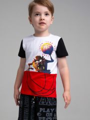 12532035 PLAYTODAY Фуфайка белый,красный,черный