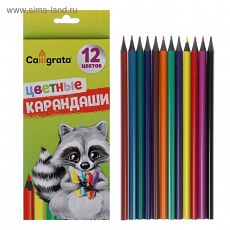 649393 Карандаши Calligrata, 12 цветов пластик