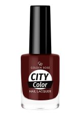 Лак для ногтей GR City Color Nail Lacquer (0-100) Темно-бордовый (049)