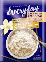 EVERYDAY BALANCED BREAKFAST Каша овсяная ваниль со сливками 40г