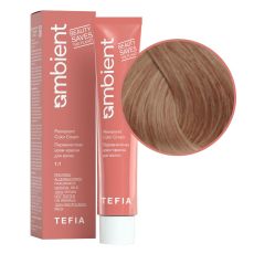 TEFIA Ambient 8.13 Перманентная крем-краска для волос / Светлый блондин пепельно-золотистый, 60 мл