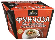 СЭН-СОЙ БЫСТРЫЙ ОБЕД Фунчоза под китайским устричным соусом с грибами Шиитаки, 125г