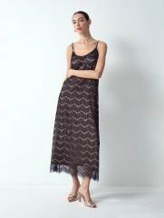 Платье миди из кружева, PL1700/sway beige