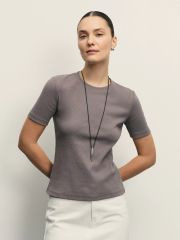 514734 ZARINA Футболка капучино