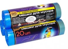 ПНД 60*80 60л синий с завязками