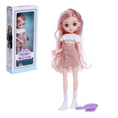 7155891 Кукла модная шарнирная «Алиса» в платье, МИКС