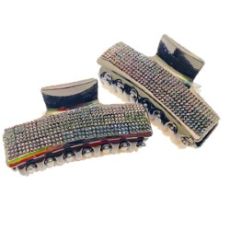 500309 Заколка-краб декорированная, 85 мм., цвет ассорти Kaizer