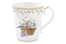 Кружка, 275 мл, фарфор P, белая, Корзина с цветами, Spring Bloom, 63346