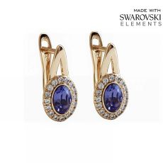 Серьги с кристаллами Swarovski