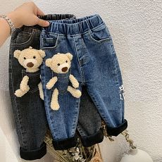 Утеплённые детские джинсы