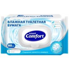 ComfortSmart Влажная туал. бум.смываемая 80шт (9560) Авангард