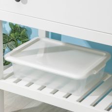 4407573 Контейнер для хранения Porter, 8 л, 41×31×11 см, с крышкой, слоновая кость