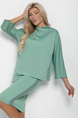 К11201 Костюм (Джемпер+Юбка) LADY TAIGA Зеленый