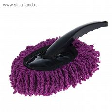 676169 Щётка для удаления пыли, автомобильная, 30 см, микрофибра, микс