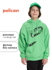 BFNK3369 Толстовка для мальчиков Салатовый(38) Pelican