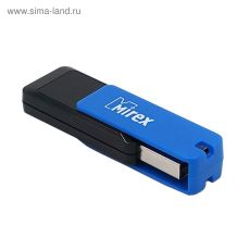 2891046 Флешка Mirex CITY BLUE, 32 Гб, USB2.0, чт до 25 Мб/с, зап до 15 Мб/с, синяя