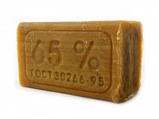 015123	ГЖК Мыло хозяйств твердое без упаковки 65% 350г