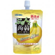 255842 ORIHIRO Фруктовое желе «Банан» на основе конняку с содержанием натурального сока, 130 гр