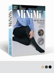 PIUMA 260 MAXI (микрофибра с флисом) Minimi Колготки Caramello (Бежевый);Grigio Melange (Серый);Nero (Черный)