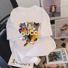 Футболка с котами из чистого хлопка