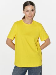 OmT_D1202 Футболка женская прямая, CO Omsa Футболка Giallo (Желтый)