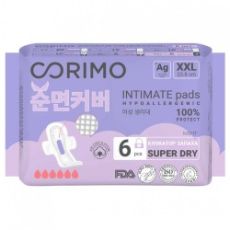 2825 Прок-ки жен. (XXL - 33,8 сm) 6 шт. гиг. анатом.формы Corimo