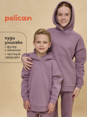 UFNK4323 Толстовка детская Сиреневый(42) Pelican