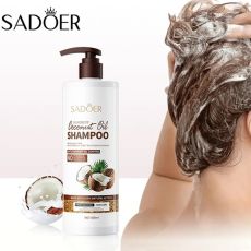 SADOER Легкий Смягчающий Шампунь-уход, для нормальных и склонных к сухости волос Coconut Oil Shampoo Арт.: 2340 ?Шампунь создан на основе органического кокосового масла и шелка. Бережно очищает, питае
