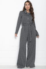 К10934 Комбинезон LADY TAIGA Черно-белый