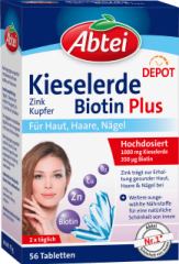 Kieselerde Biotin Plus Tabletten 56 St, 75 g