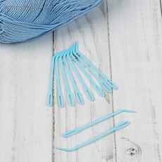 3623353 Набор игл для вязания, 7 см, 10 шт, цвет голубой