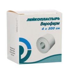 6582176 Лейкопластырь Верофарм рулонный 4 х 500 см на тканной основе