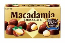172580 Орех Macadamia Lotte макадамия в шоколаде картон. коробка 67 гр Япония