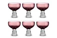 Креманка, 12 см, 350 мл, 6 шт, стекло, лиловая градиент, Fun Classy, 63092