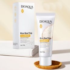 BIOAOUA , Пенка для умывания с экстрактом риса Rice Raw Pulp, 100 гр. Арт.: 0239 ЕНКА ДЛЯ УМЫВАНИЯ С ЭКСТРАКТОМ РИСА RICE RAW PUIP CLEANSER BIOAQUA 100g Мягкая и упругая пенка прекрасно очищает кожу л