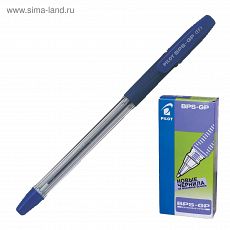 1194463 Ручка шариковая Pilot BPS-GP-EF (L), резиновый упор, 0.5мм, масляная основа, стержень синий