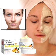 EELHOE Очищающая глиняная маска для лица с куркумой TURMERIC CLAY MASK 50 гр Арт.: 7324 ???Маска с куркумой глубоко осветляет кожу, очищает поры, тонизирует и успокаивает, имеет антибактериальный эффе