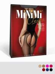AZALEA RETE (колготки с открытыми бедрами в сетку) Minimi Колготки Viola (Фиолетовый);Nero (Черный);Caramello (Бежевый);Daino (Бежевый);Bordo (Бордовый);Fuxia (Розовый);Blu (Синий)