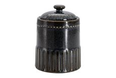 Сахарница, 10,5 см, 275 мл, фарфор P, черно-синяя, в крапинку, Black Kitchen, 62759