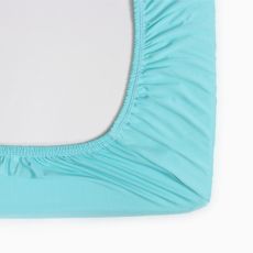 Простыня на резинке 90х200х25см, ментол, тенсель 120г/м, пэ100% 10488094