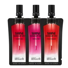 Beausta Набор стойких тинтов для губ / Shine Gloss Lip Tint, 3 шт