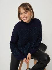 Джемпер женский 7222-40125 т.синий/изумруд BE YOU