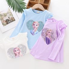 Кофта с пайетками с длинным рукавом 100-140 см